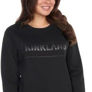 Kirkland Unisex Logo Fleece Crewneck Sweatshirt for Women’s XL